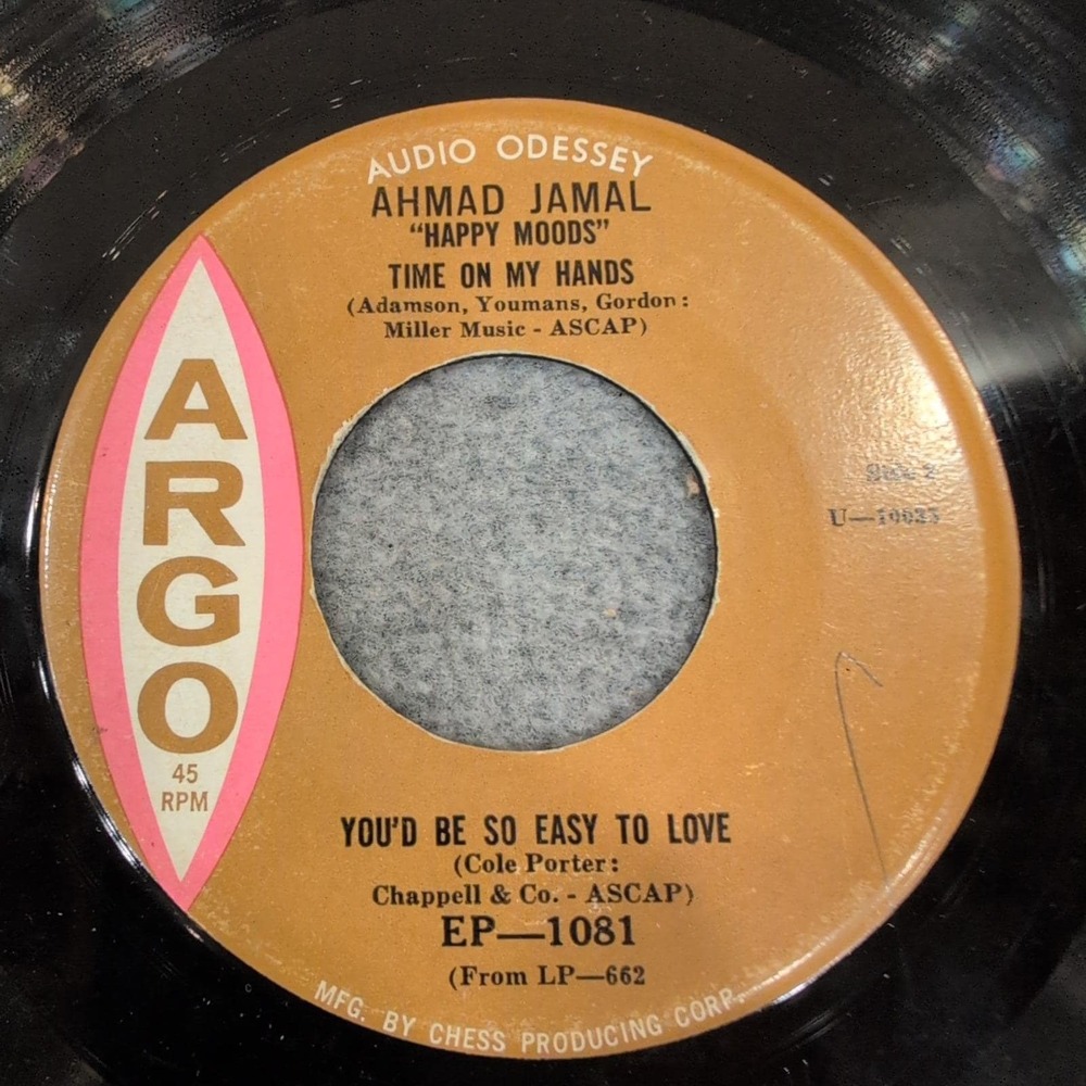Ahmad Jamal Happy Moods 45 RPM EP Argo Records EP-1081 Jazz Vinyl Record - Picture 1 of 3